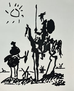 Pablo Picasso Litho Don Quixoto Sancho Panza De Mancha