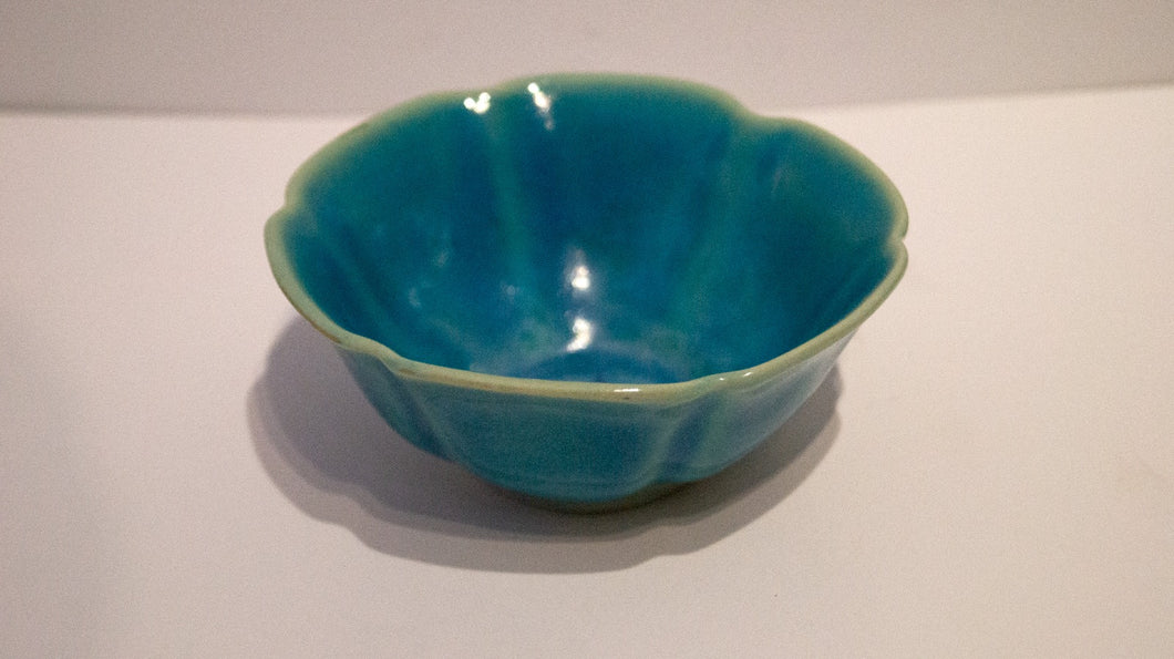 Handmade Decorative Blue Pottery Bowl