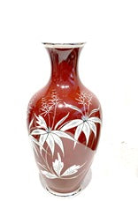 german dark red vase