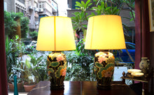 Load image into Gallery viewer, Waterlily Ceramic Lamps  Mid Century Modern Lighting
